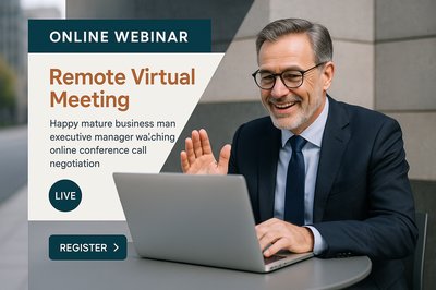 Engaging Online Webinar with Mature Executive