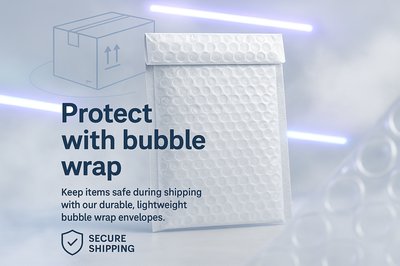 Promotional Graphic for Bubble Wrap Shipping Solutions