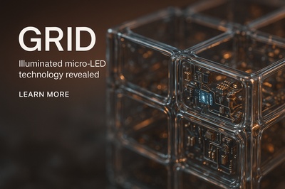 Hyperrealistic 3D Grid with Illuminated Technology