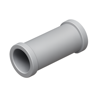 3D Tube Icon in Isometric View with Volumetric Feel