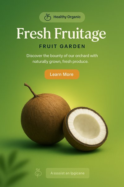 Fresh Fruit Garden Promotion with Organic Focus