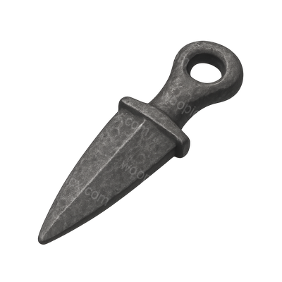Detailed Hittite Iron Weapon Icon in 3D Perspective