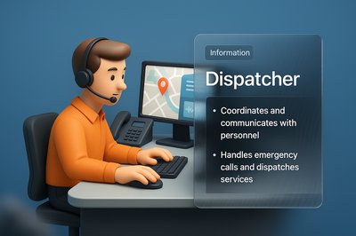 3D Dispatcher Visualization with Informational Overlay