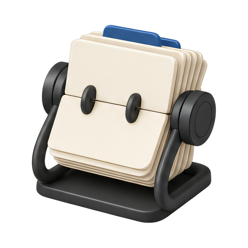 vintage rolodex cards