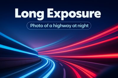 Dynamic Long Exposure of a Highway at Night