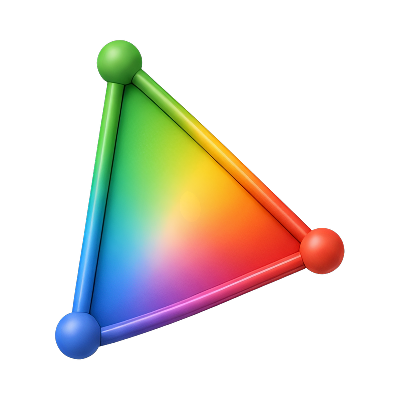 color gamut triangle diagram