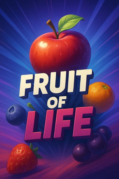 Dynamic Illustration of the Fruit of Life with Bold Typography