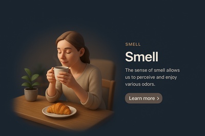 Realistic 3D Scene Depicting the Sense of Smell