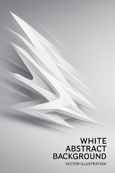 Dynamic Abstract Vector Illustration with Perspective Composition
