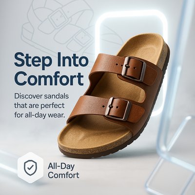 Stylish Sandal Mockup for All-Day Comfort