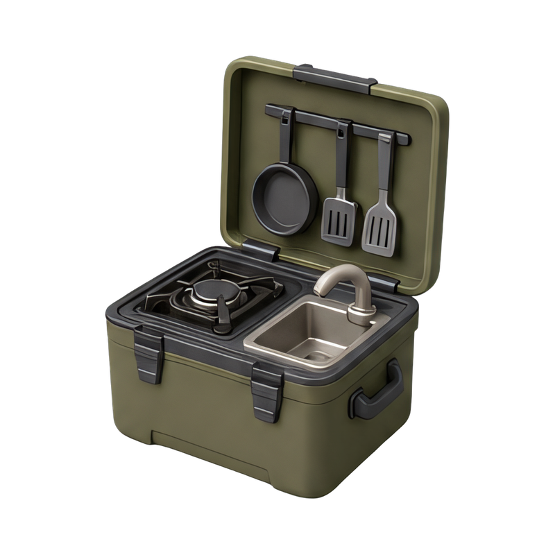 compact camp kitchen box