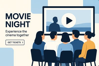 Cinematic Movie Night Gathering Experience
