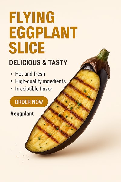 Promotional Graphic for Eggplant Slice Product