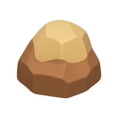 Stylized Rock Formation Illustration
