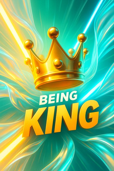 Dynamic Neon Crown Design with Luminous Effects