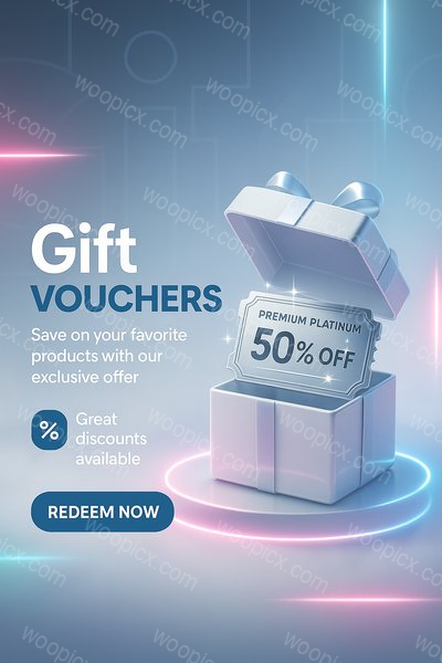Promotional Graphic for Gift Vouchers with Discounts