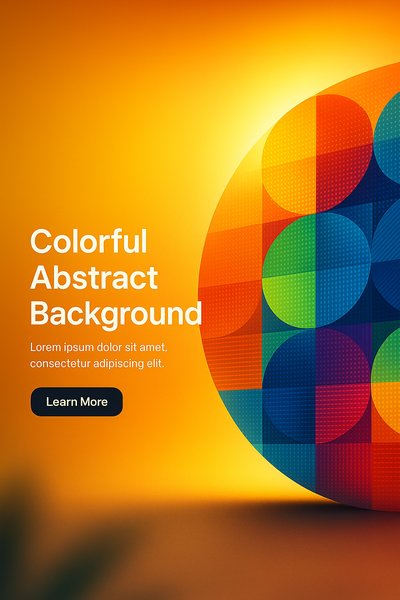 Colorful Abstract Background with Geometric Shapes