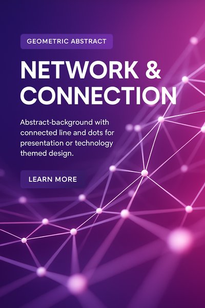 Geometric Abstract Design for Technology Themes