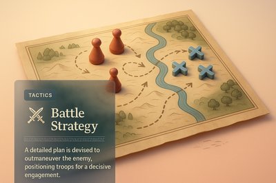 3D Battle Strategy Map with Tactical Elements