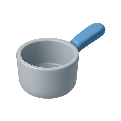 Minimalist Plastic Measuring Cup with Handle