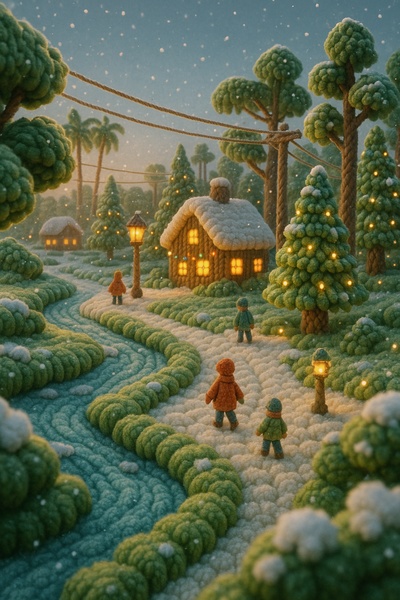 Everglades Winter Atmosphere: A Cozy Scene in Florida