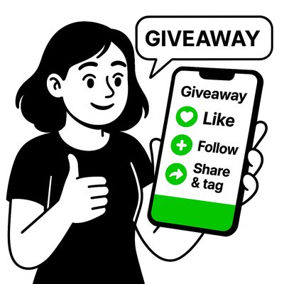 Promotional Graphic for Social Media Giveaway