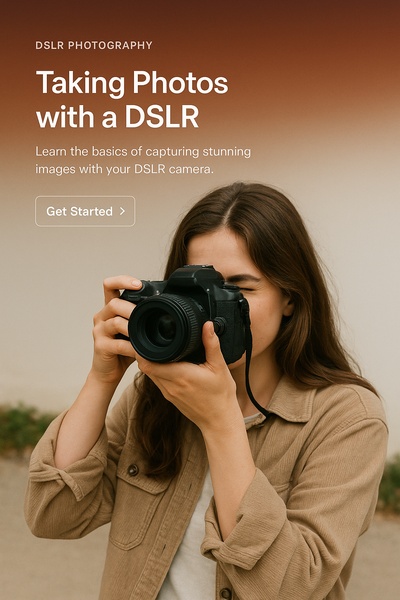Creative Web Design with DSLR Photography Theme