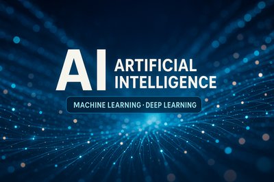 Futuristic Graphic on Artificial Intelligence Concepts