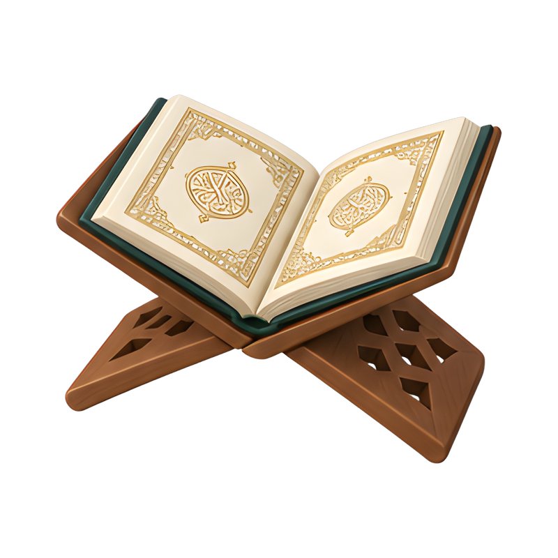 Quran on a wooden stand