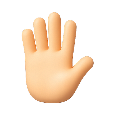 3D Rendered Hand Emoji Representation