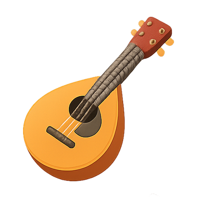 Illustration of a Traditional Musical Instrument