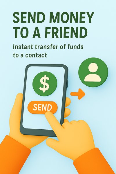 Illustrative Graphic for Instant Money Transfer App