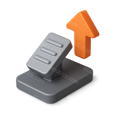 3D Speed Boost Icon with Accelerator Design