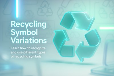 3D Recycling Symbol Variations with Educational Focus