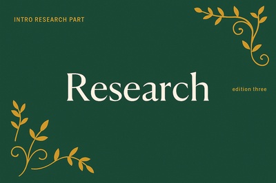 Elegant Green Design for Research Edition Three
