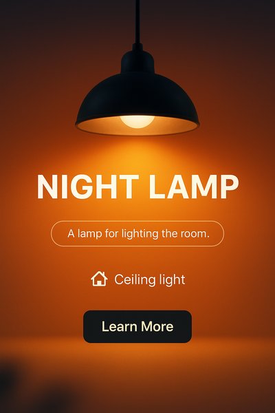 Stylish Night Lamp for Ambient Room Lighting