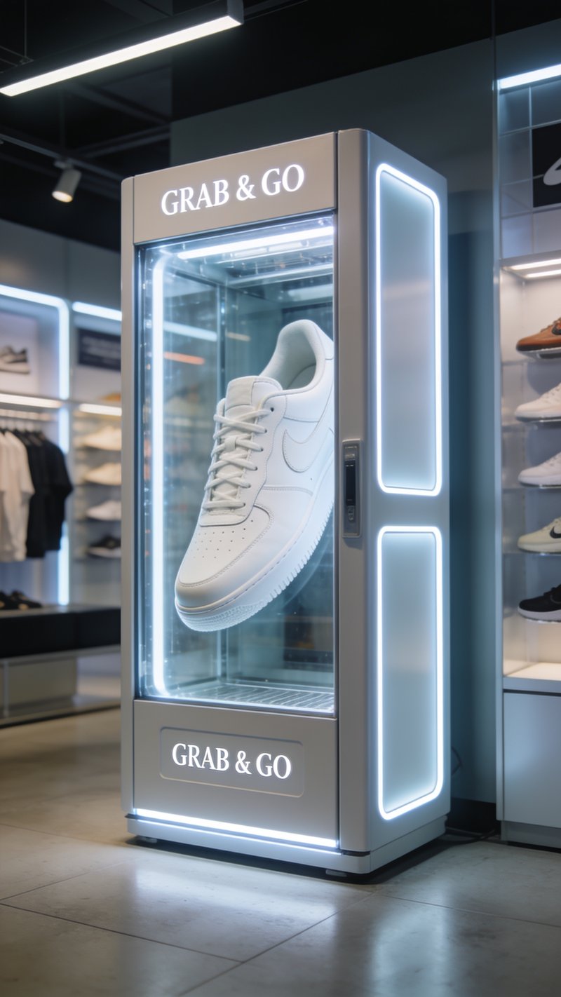 modern vending machine display