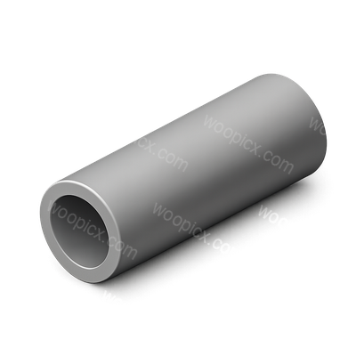 3D Tube Icon in Isometric View with Volumetric Effects