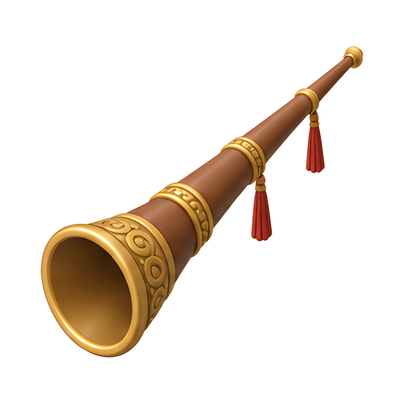 Tibetan long dungchen horn