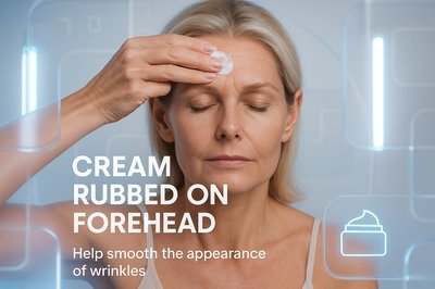 Skincare Promotional Image Featuring Cream Application