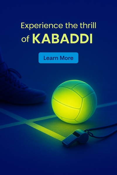 Glowing Kabaddi Scene with Fluorescent Elements