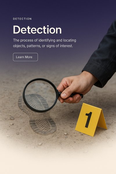 Visual Structure of Detection with Realistic Elements