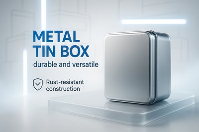 Modern Product Showcase of Metal Tin Box