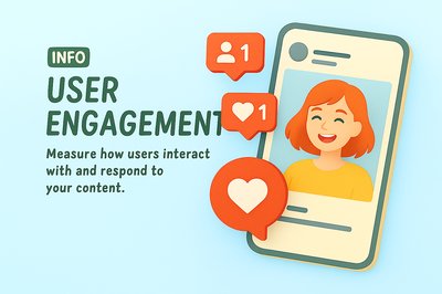 User Engagement Concept Illustration with Social Media Icons