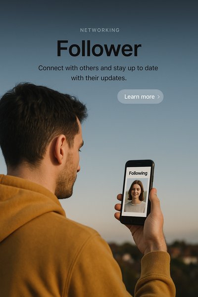 Modern Web Page Design Featuring Networking App