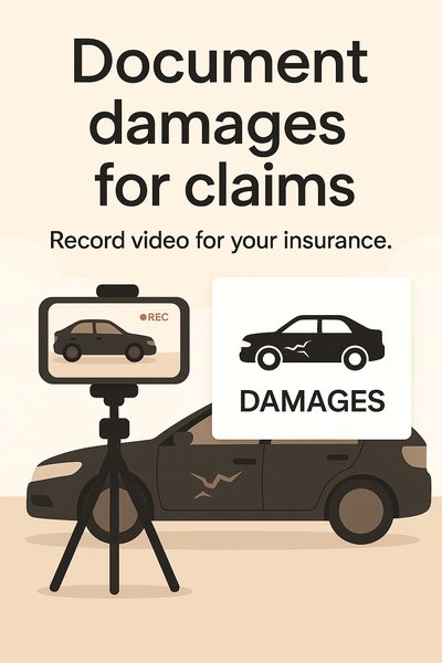 Informative Graphic on Documenting Car Damages for Insurance Claims