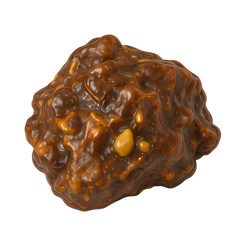 Natural propolis chunk on wood