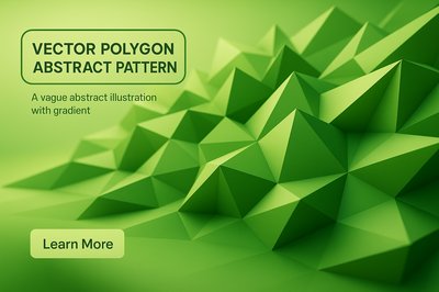 Stylized Abstract Polygonal Pattern with Gradient