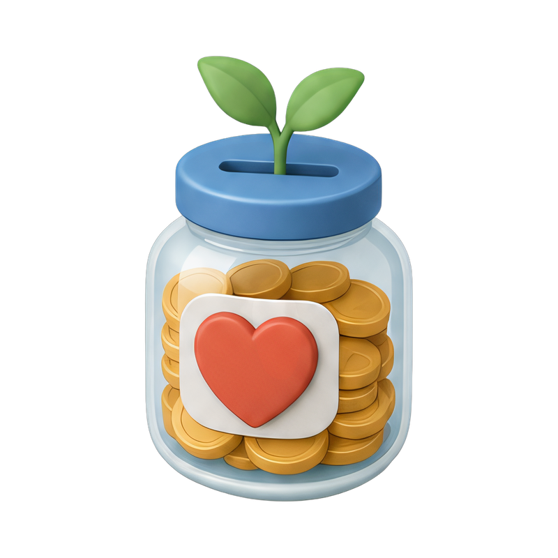coin jar for microloans