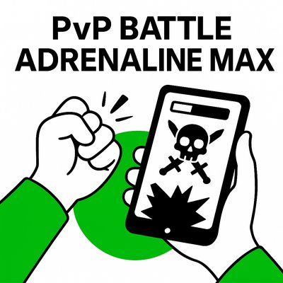 Dynamic Gaming Promotional Graphic Featuring PvP Battle Theme